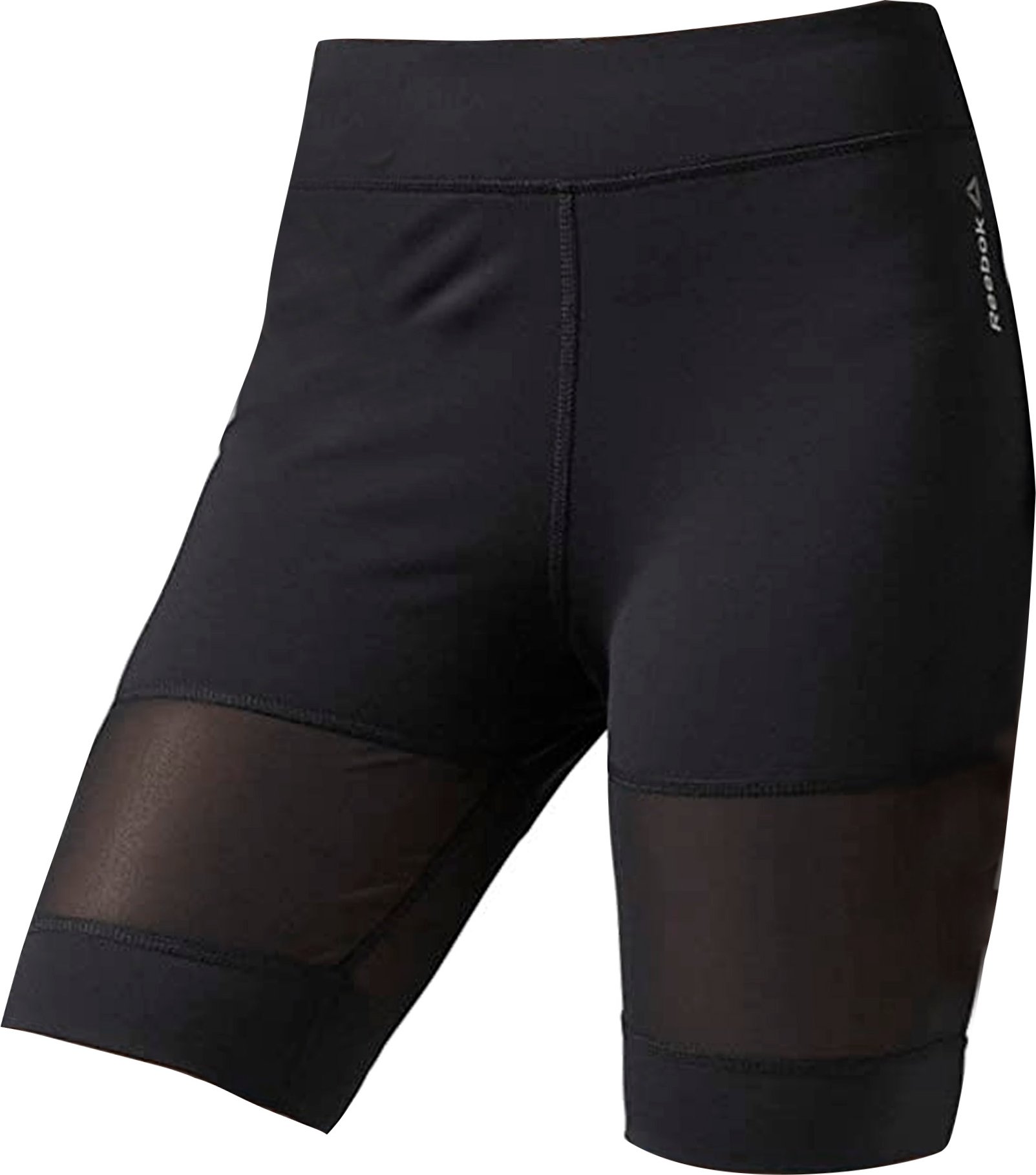 Reebok Bike Shorts Mesh Panel Cycling Enge Schwarz - Frauen