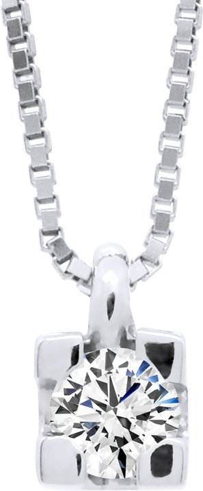 DIADEMA - Halskette mit Diamanten - venezianische Kette aus Weißgold