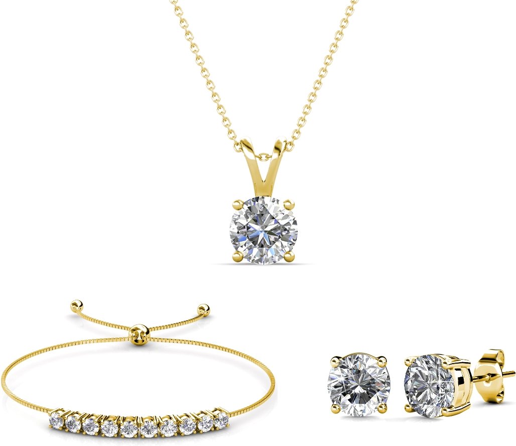 Crystal Mia Sets - Gold und Kristall