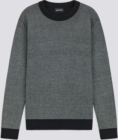 Herren Pullover mit Salz- und Pfeffereffekt AKIO ROUND NECK