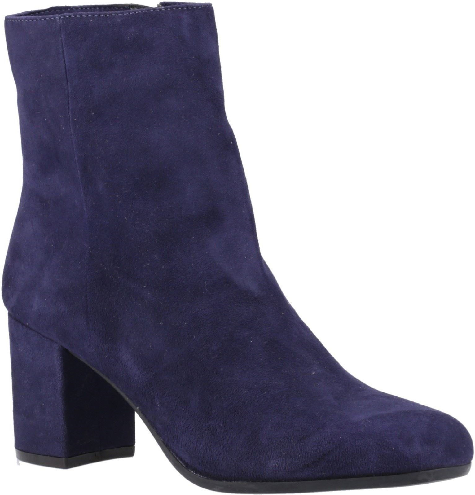 Thumbnail - Hush Puppies Octavia Damen Wildleder Navy Stiefeletten mit Absatz
