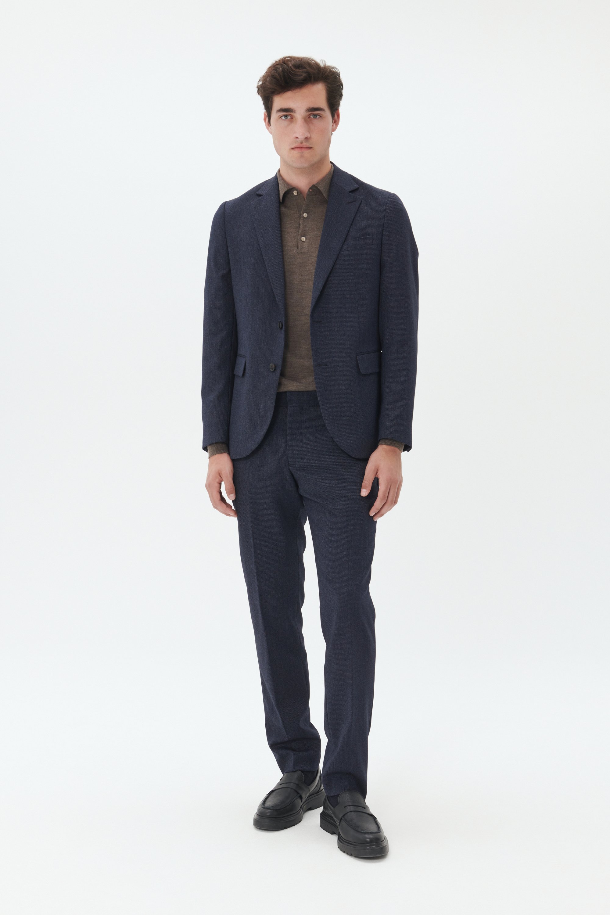 Pants Suiting MAlas Gerade Passform navy blue