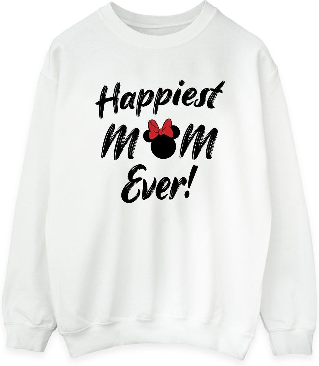 Disney - "Happiest Mom Ever" Sweatshirt für Damen (Weiß)