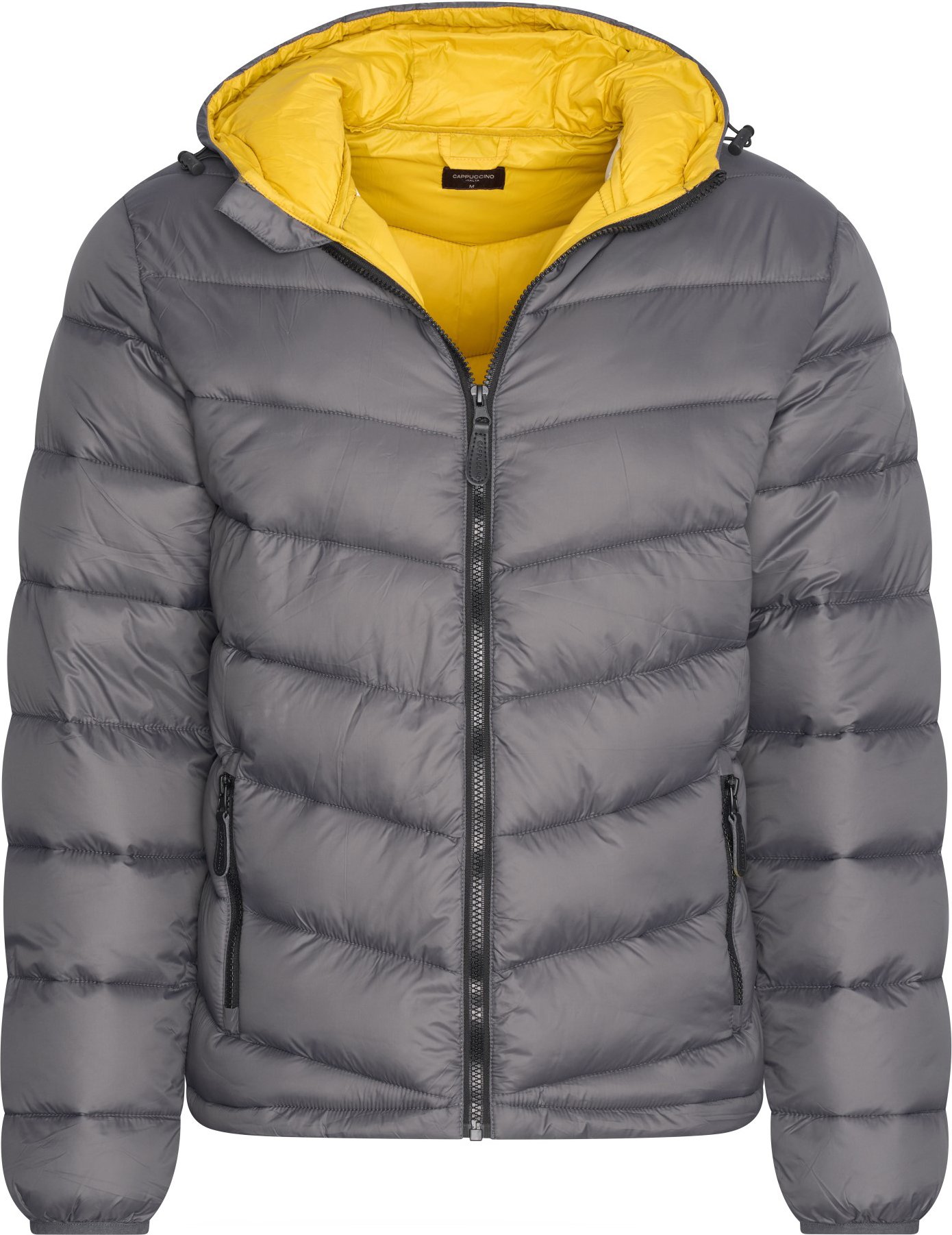 Hooded Winter Jacket Antraciet von Cappuccino Italia in der farbe Grau und in größe S.