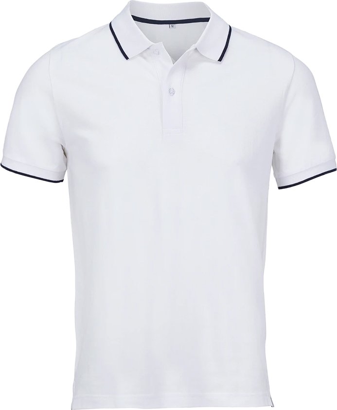 SOLS - "Palermo" Poloshirt für Herren/Damen Unisex (Weiß/Dunkelblau)