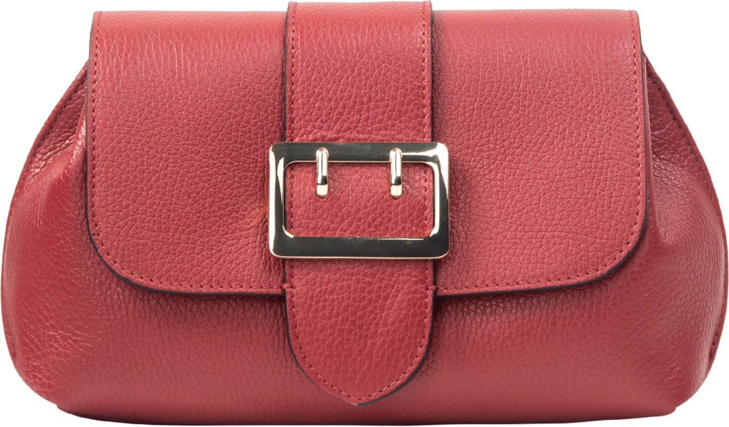 Faina Umhängetasche aus Leder Damen dunkelrot