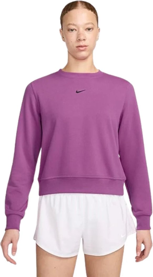 Nike Sweatshirt Mit Kleinem Swoosh-logo In Fuchsia