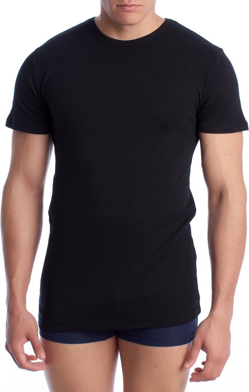 Kurzarm-Baumwoll-Thermo-T-Shirt für Männer A0256
