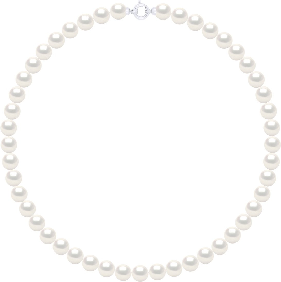 Halskettenreihe Prinzessin aus echten Süßwasser-Zuchtperlen rund 8-9 mm