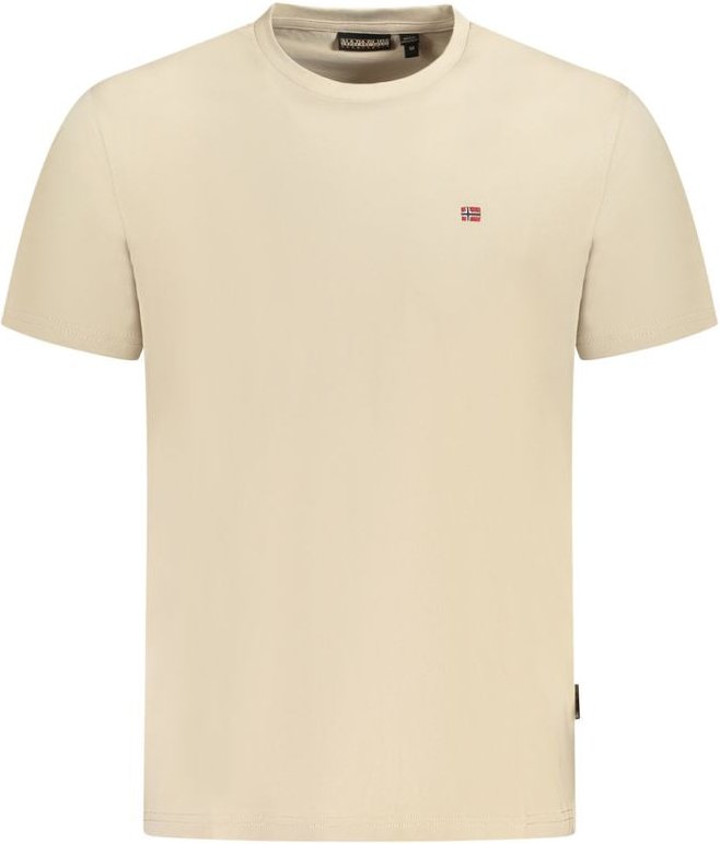 Napapijri Beiges Baumwolle Herren T-Shirt