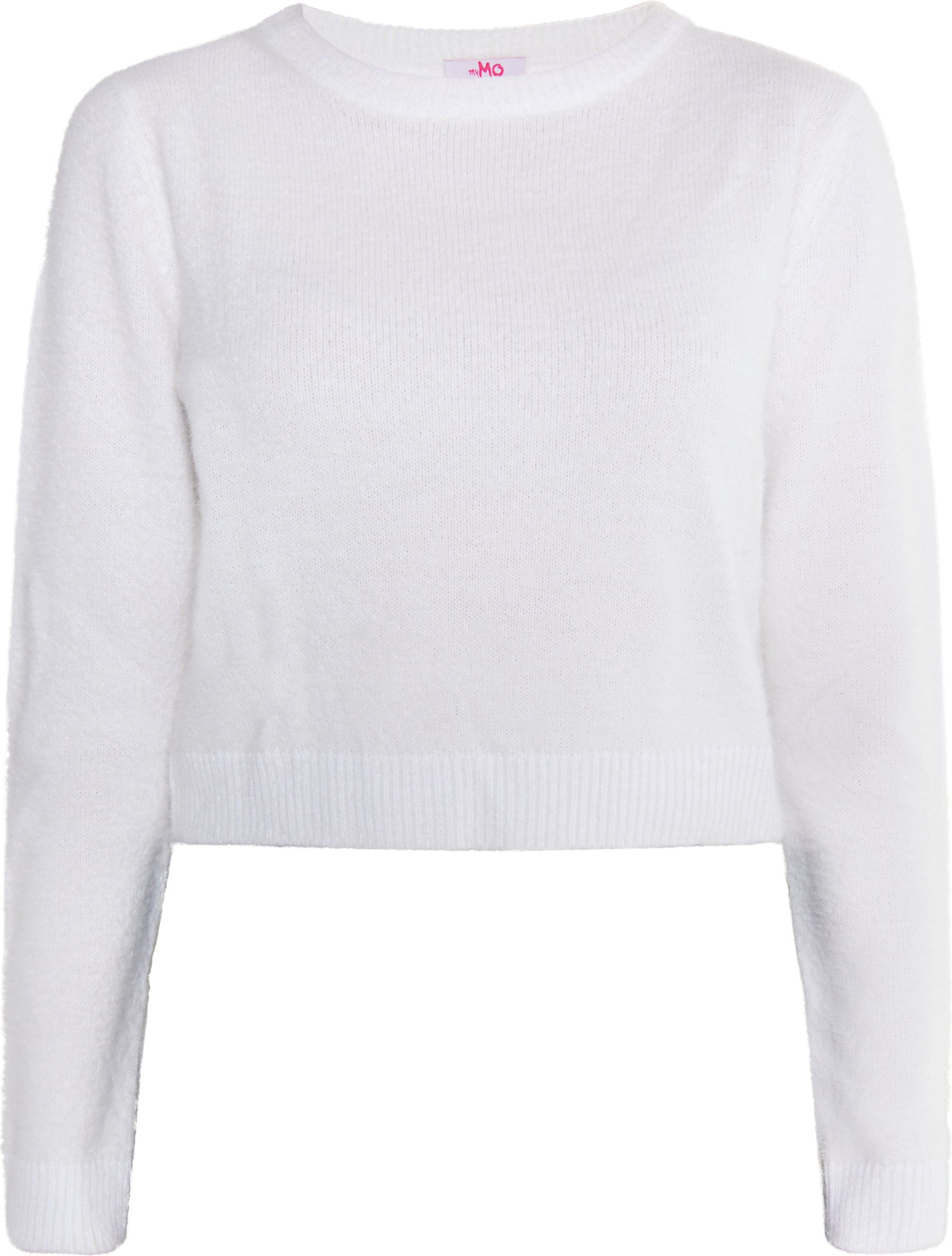 Mymo Strickpullover Damen weiss