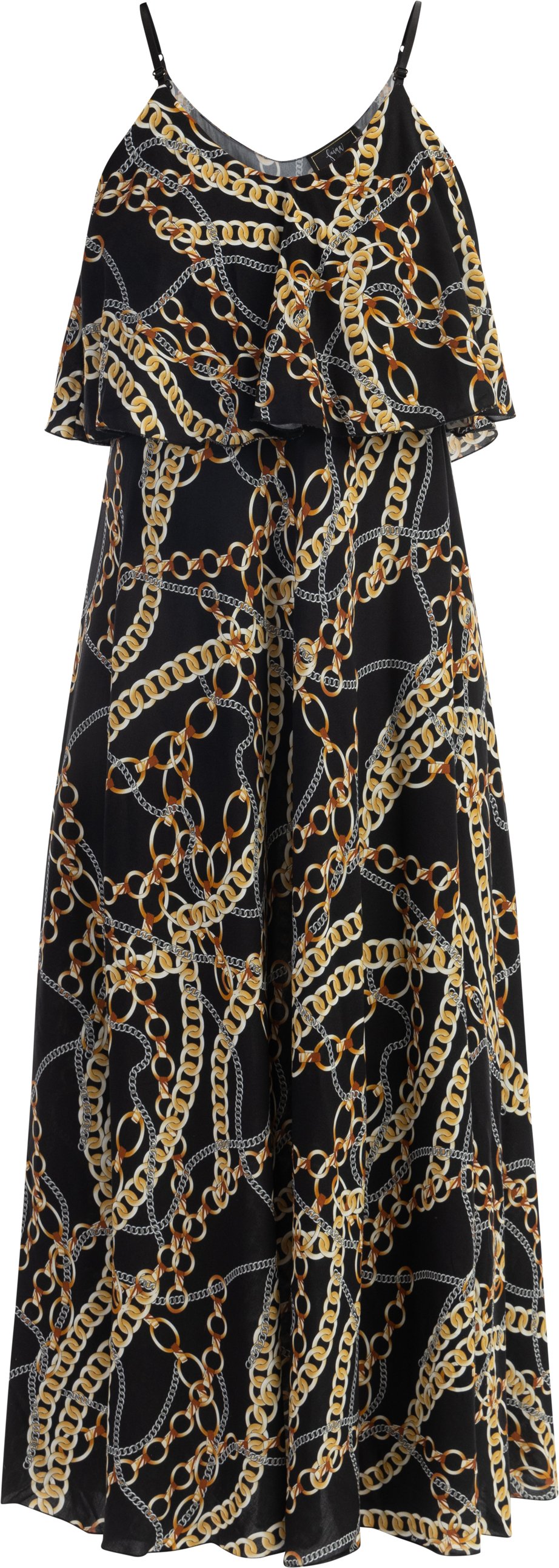 Thumbnail - Faina Maxikleid mit Allover-Print Damen schwarz