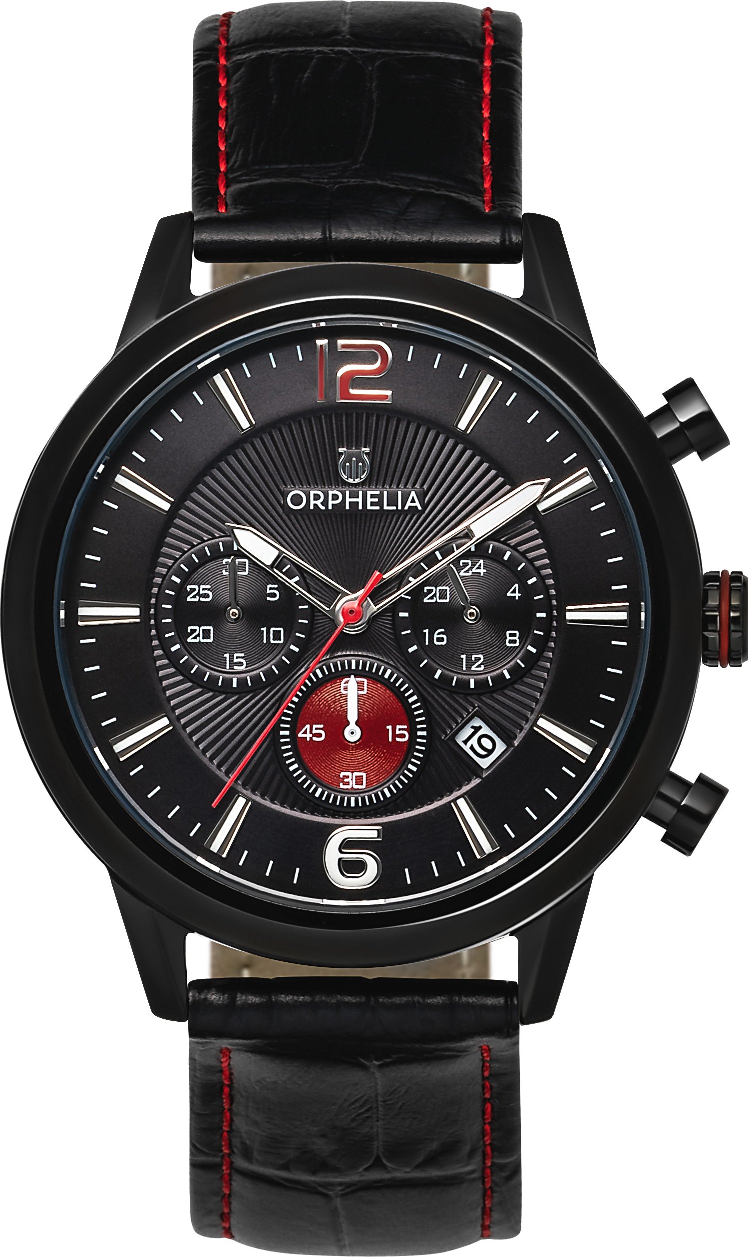 Orphelia Tempo-limitededition schwarze Herrenuhr OR81803
