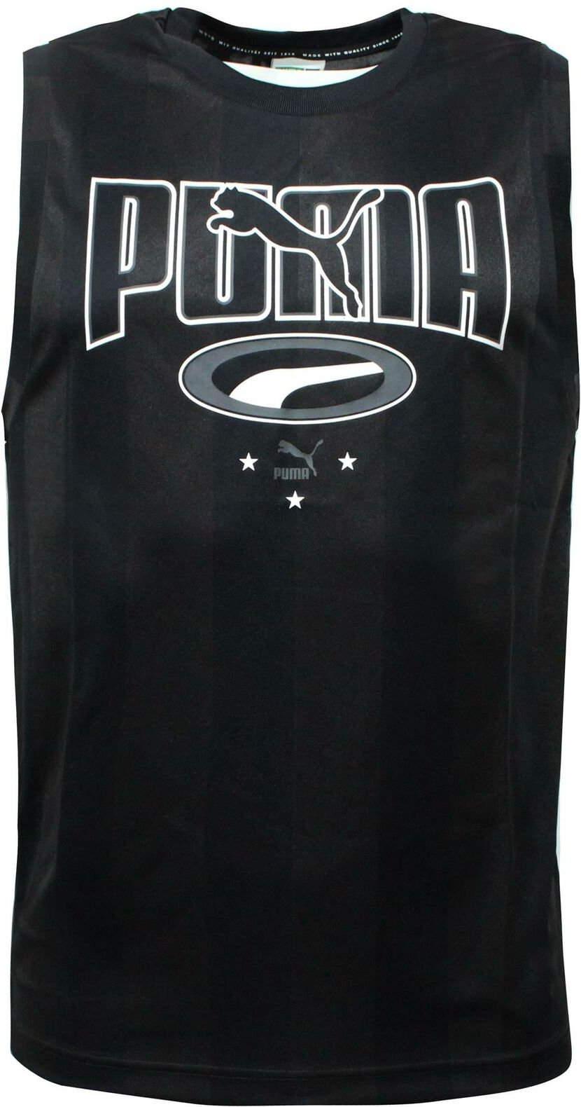 PUMA 90S Retro Tank Top Mens Casual Graphic Weste Schwarz 579518 01