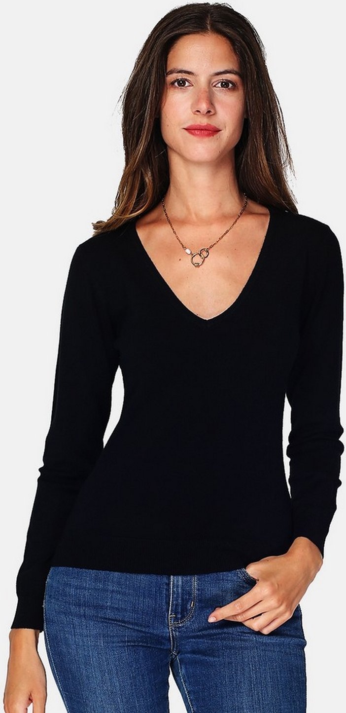 William de Faye – V-Ausschnitt NOIR