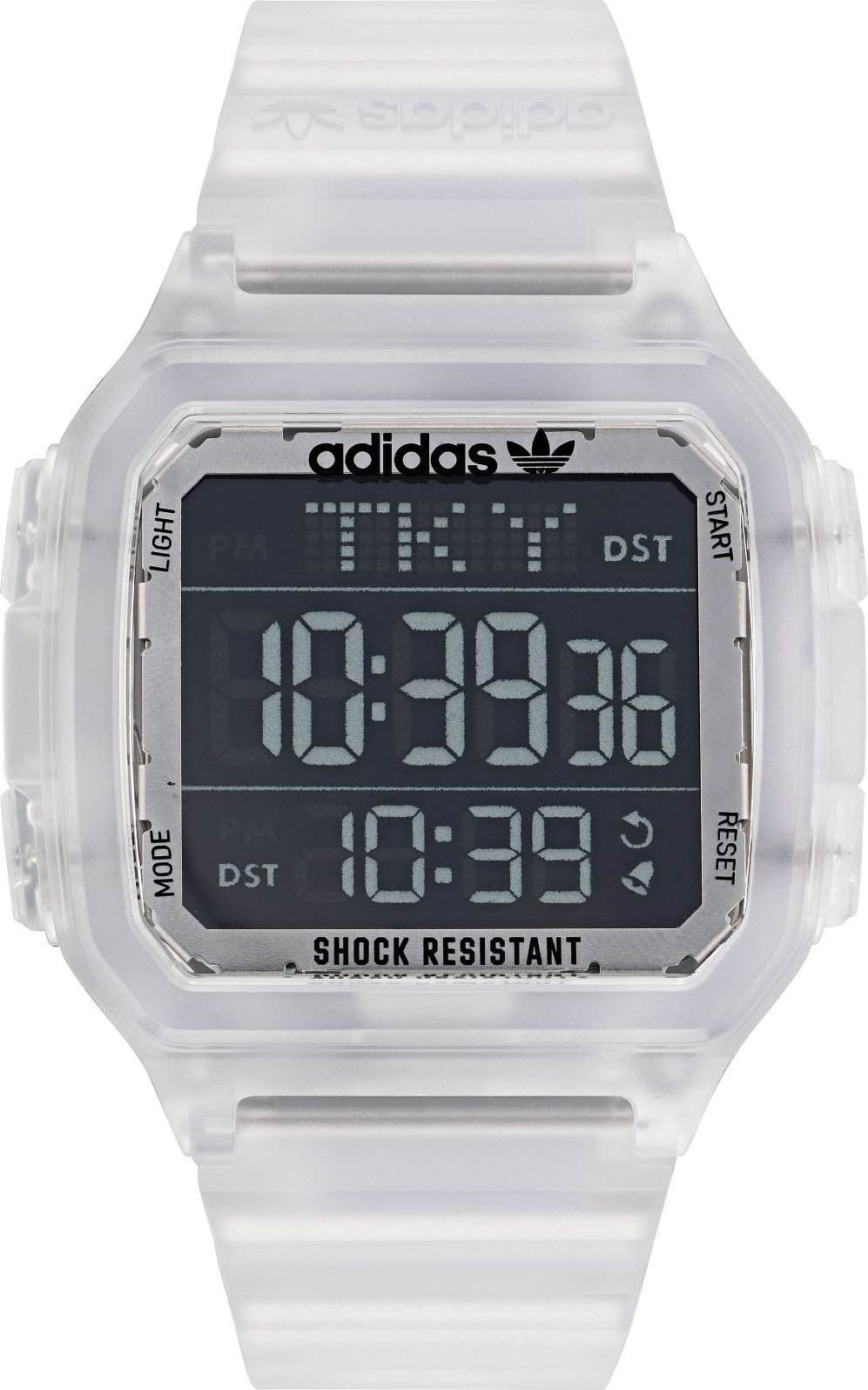 Thumbnail - Adidas Originals Street Digital One GMT Unisex Transparente Uhr AOST22049