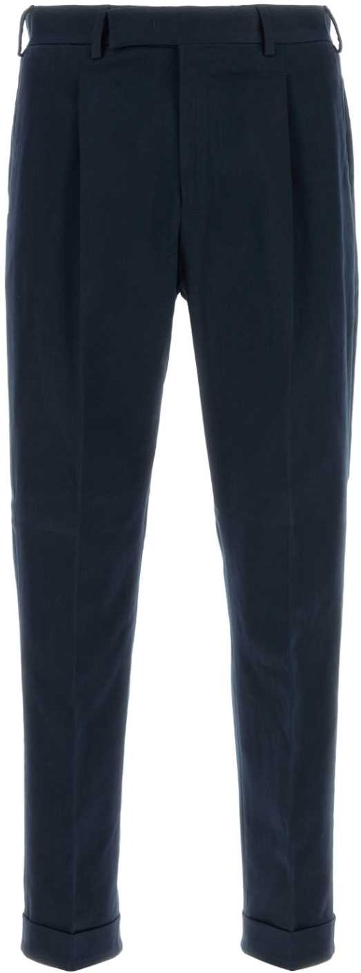 Dunkelblaue dehnbare Baumwollhose