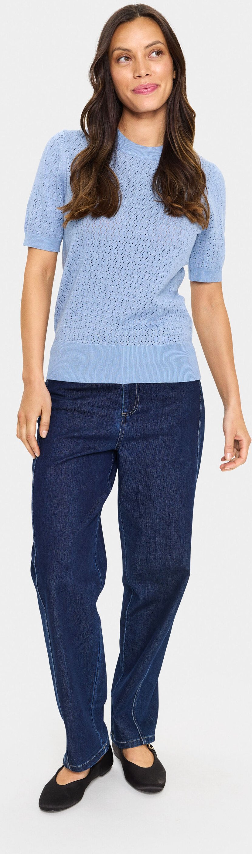 Strickpullover MilaSZ Gerade Passform blue