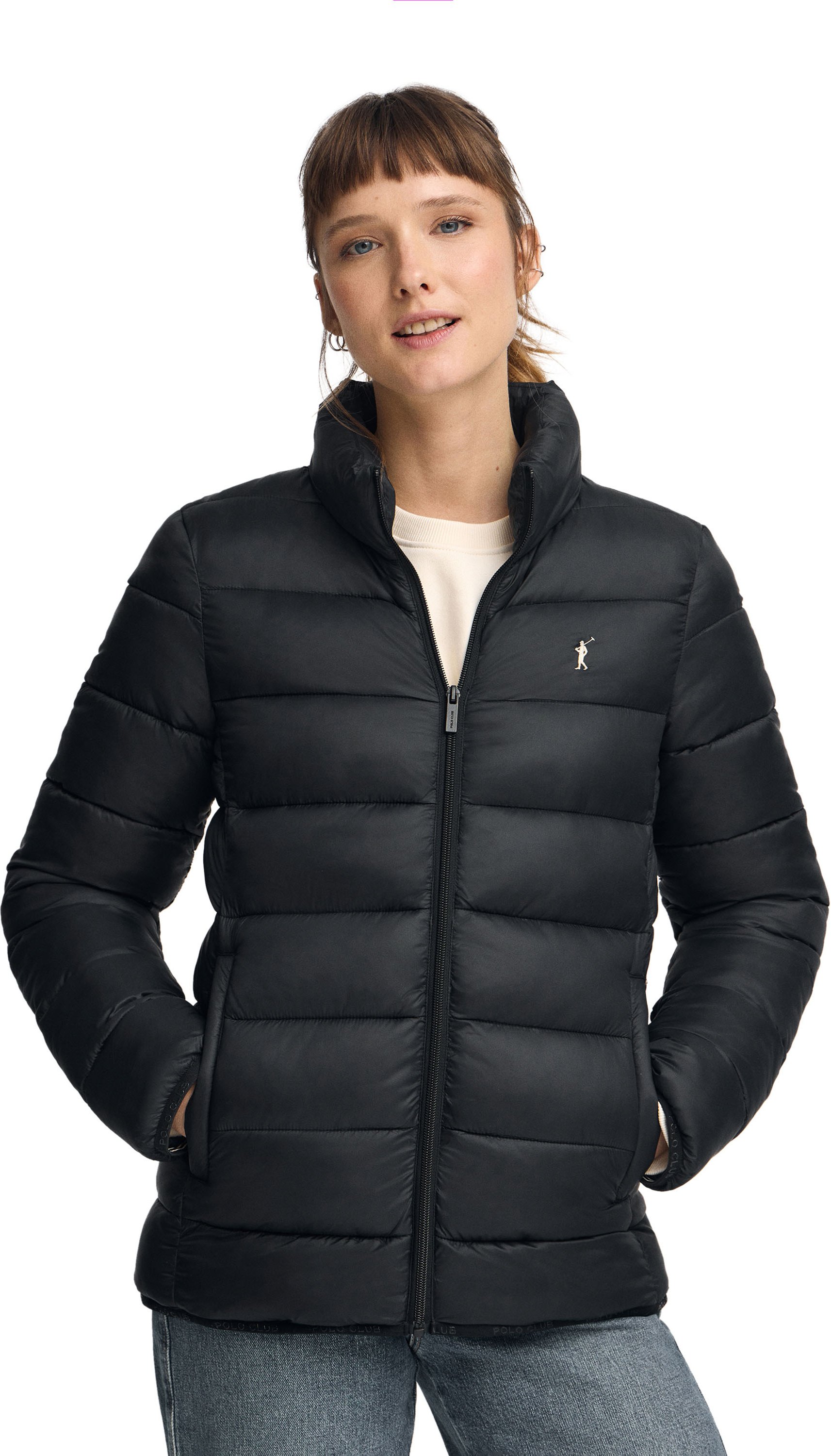 Jacke Salma Embroidery schwarz mit Rigby Go-Logo