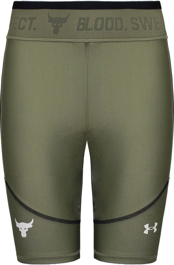 Under Armor Project Rock Damen Green Bike Shorts