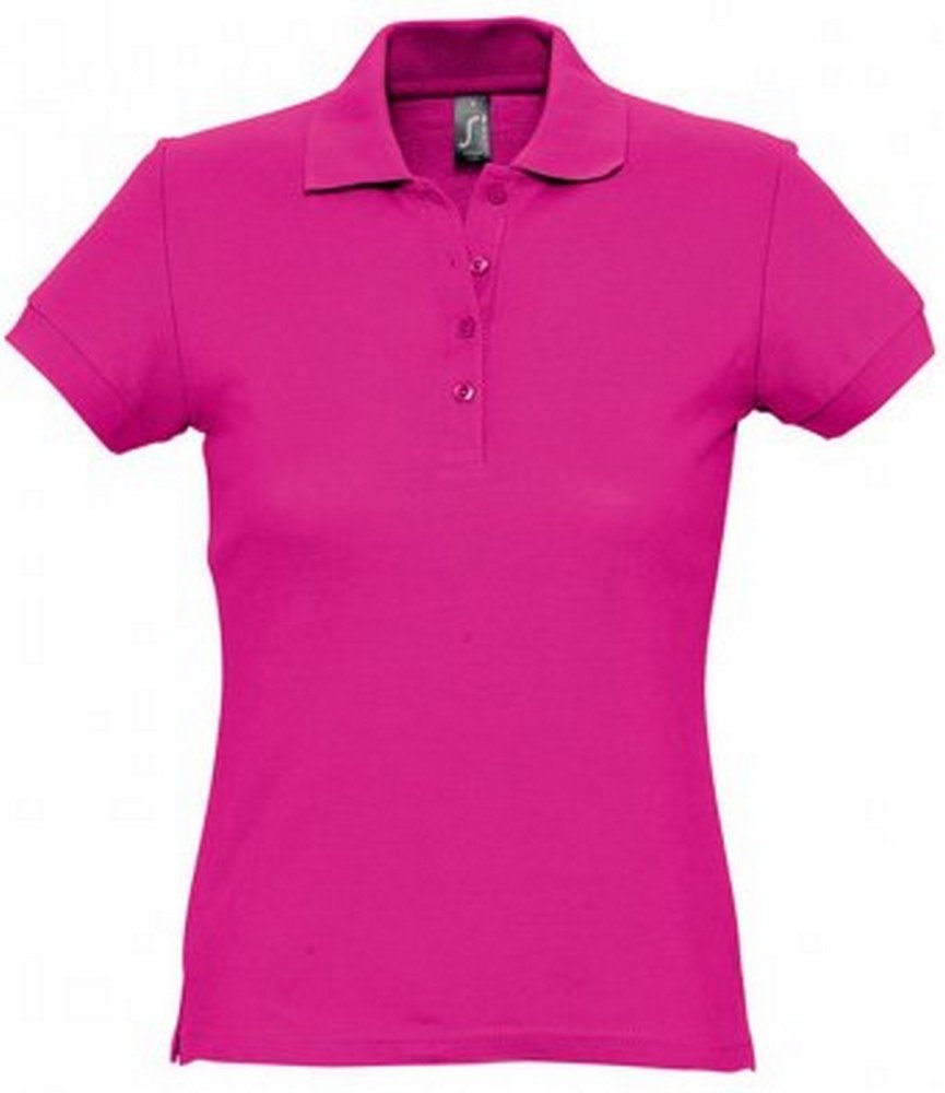 SOLS Womens/Ladies Passion Pique Short Sleeve Polo Shirt (Fuchsia)