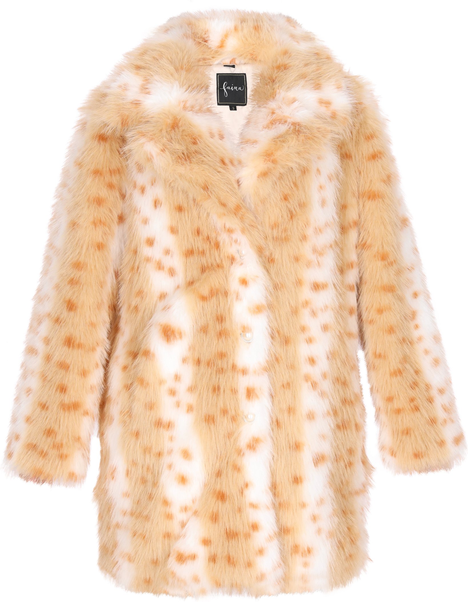 Faina Mantel Damen Braun Mehrfarbig