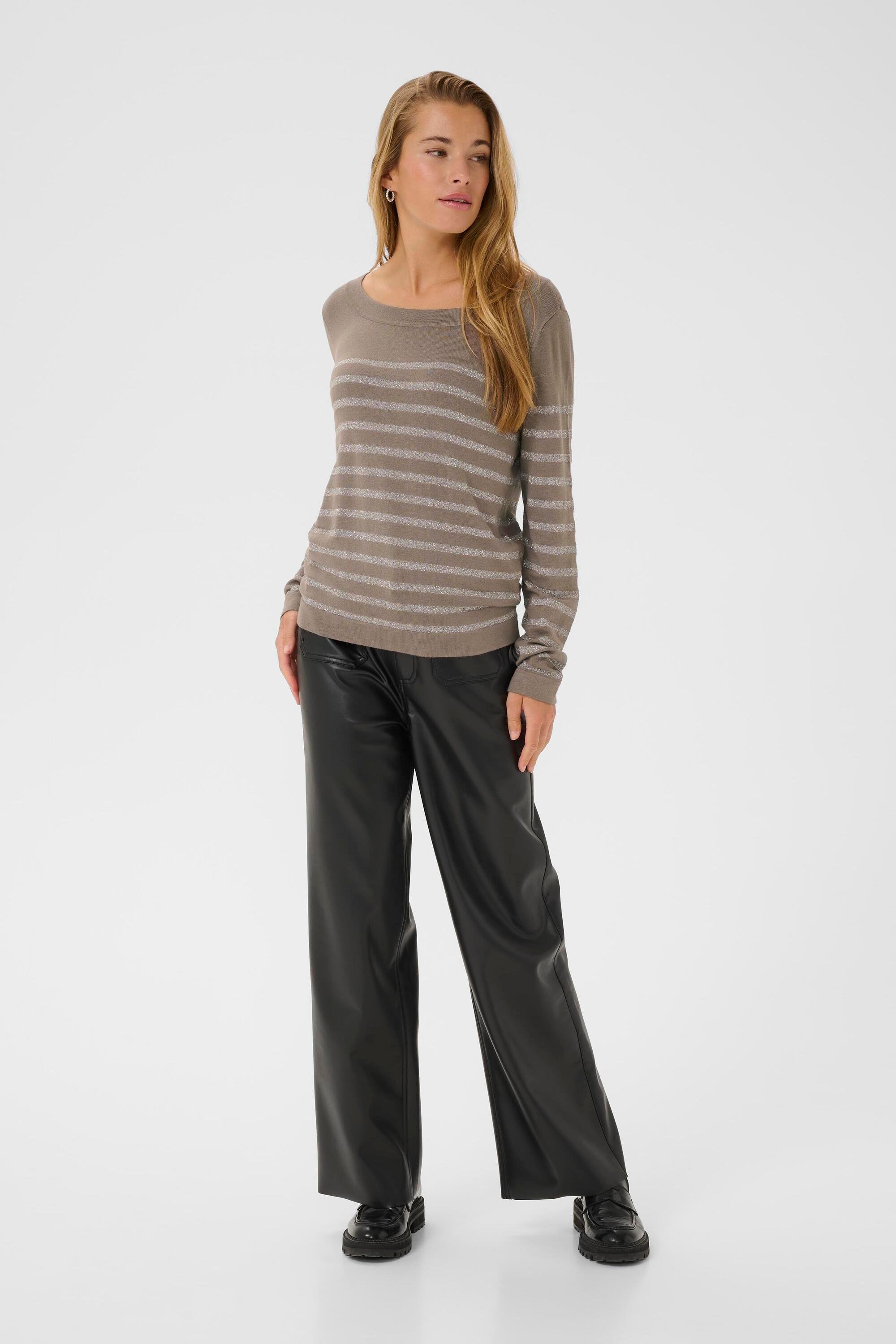 Strickpullover KAlizz Strickpullover Tight fit brown