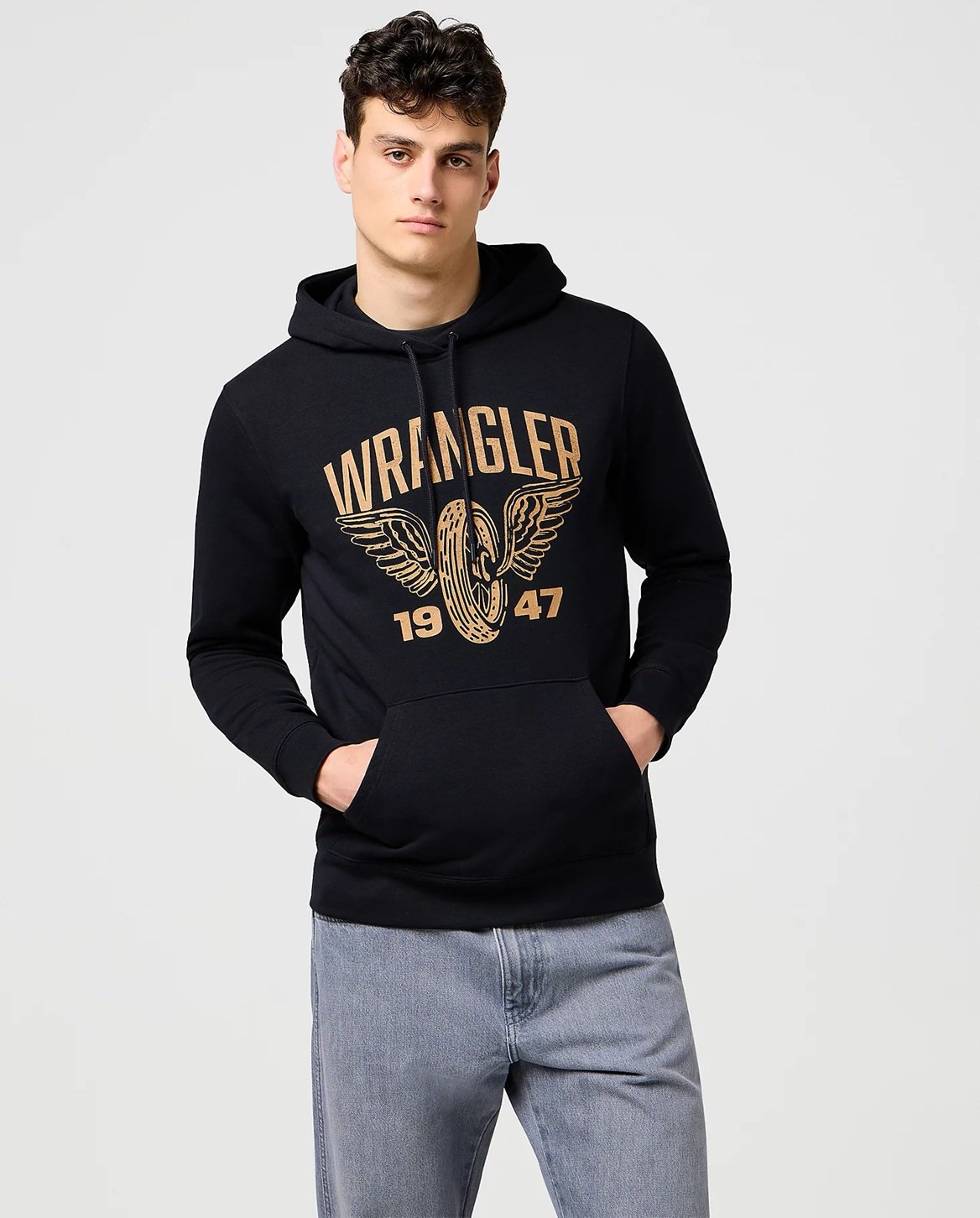 Wrangler – AMERICANA Kapuzenpullover – Marineblau