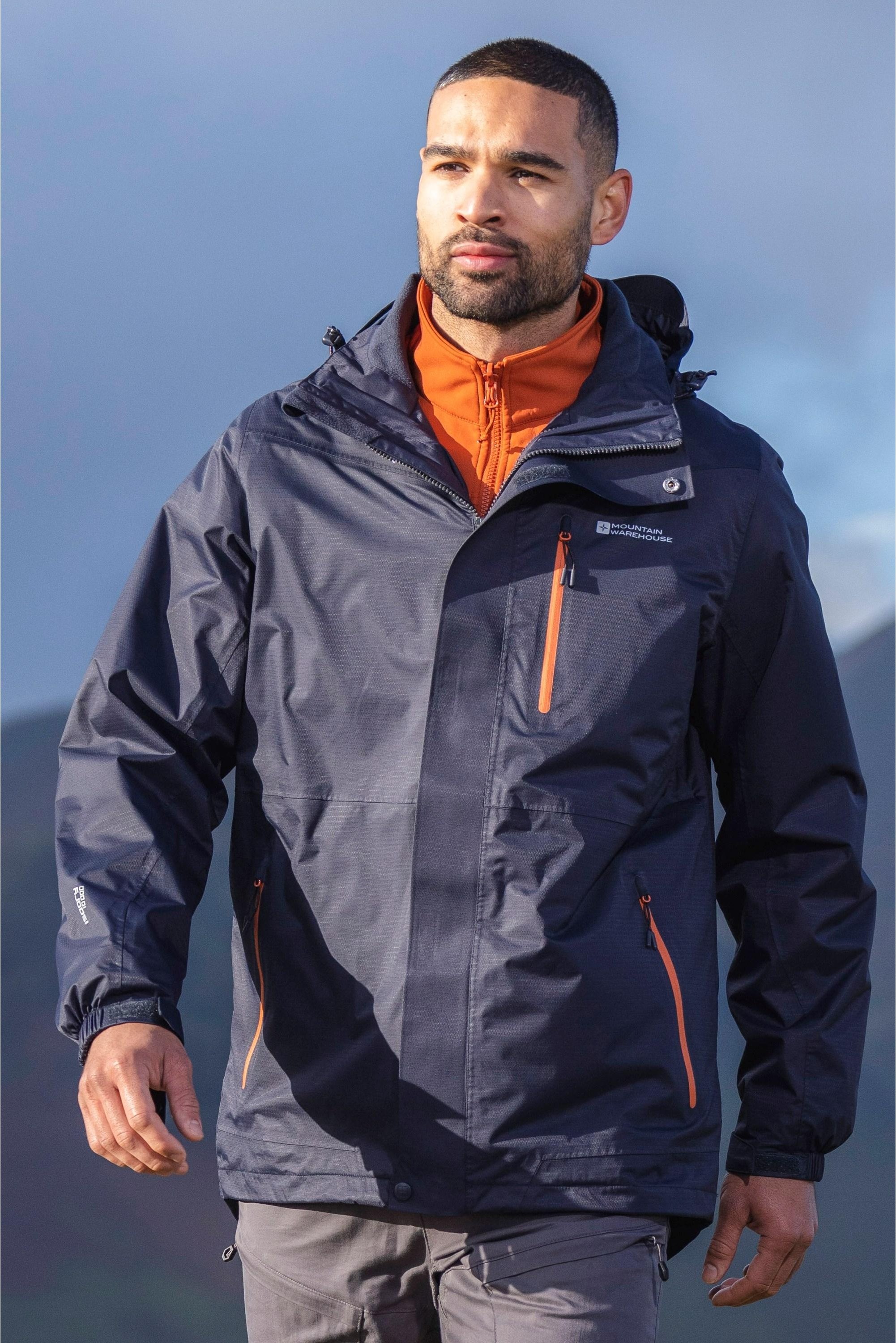 Mountain Warehouse - "Bracken Extreme" Jacke, wasserfest 3 in 1 für Herren (Dunkelblau)