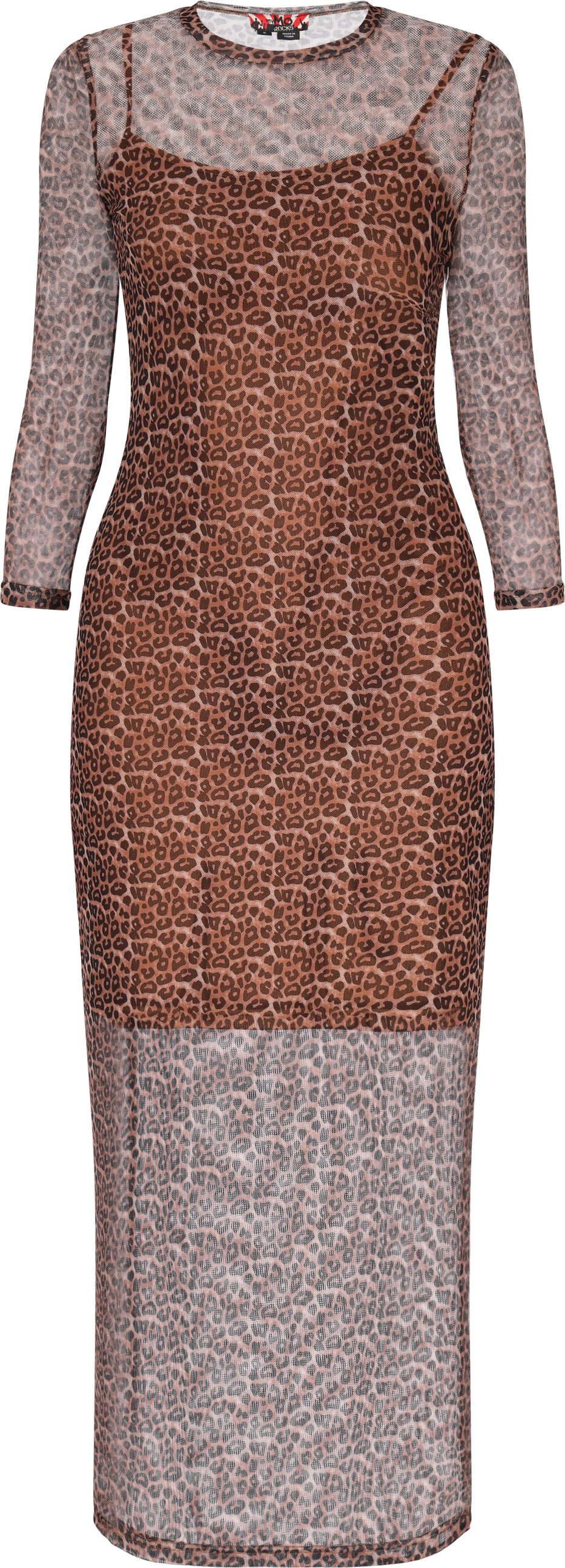 Mymo Kleid Frauen braun schwarz