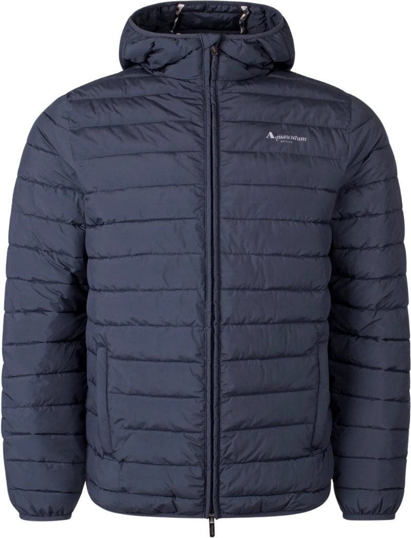 Aquascutum Active Rlg Active 100 Gr Marineblaue Kapuzenjacke