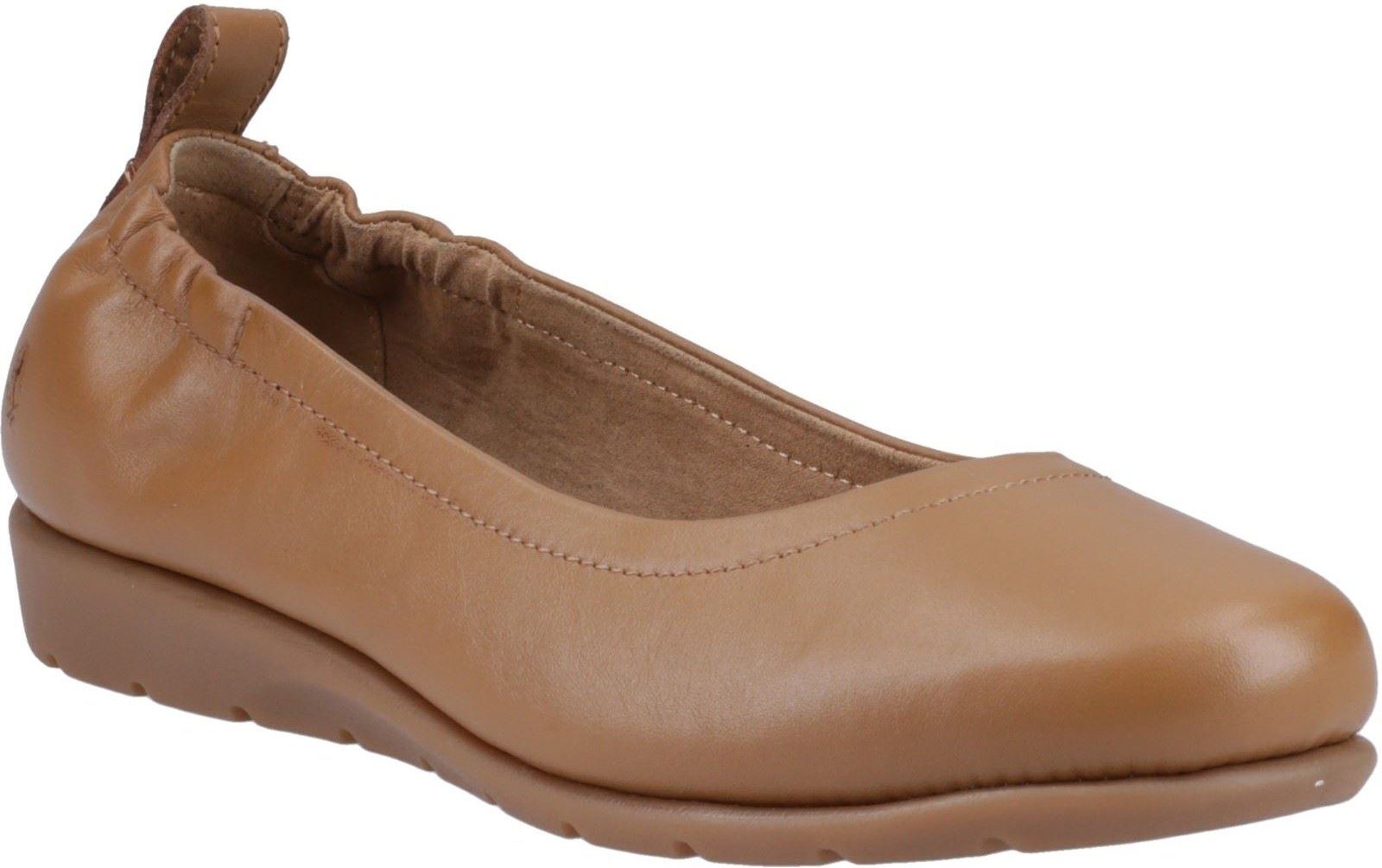 Hush Puppies Skylar Leder Damen Ballerinas in Beige