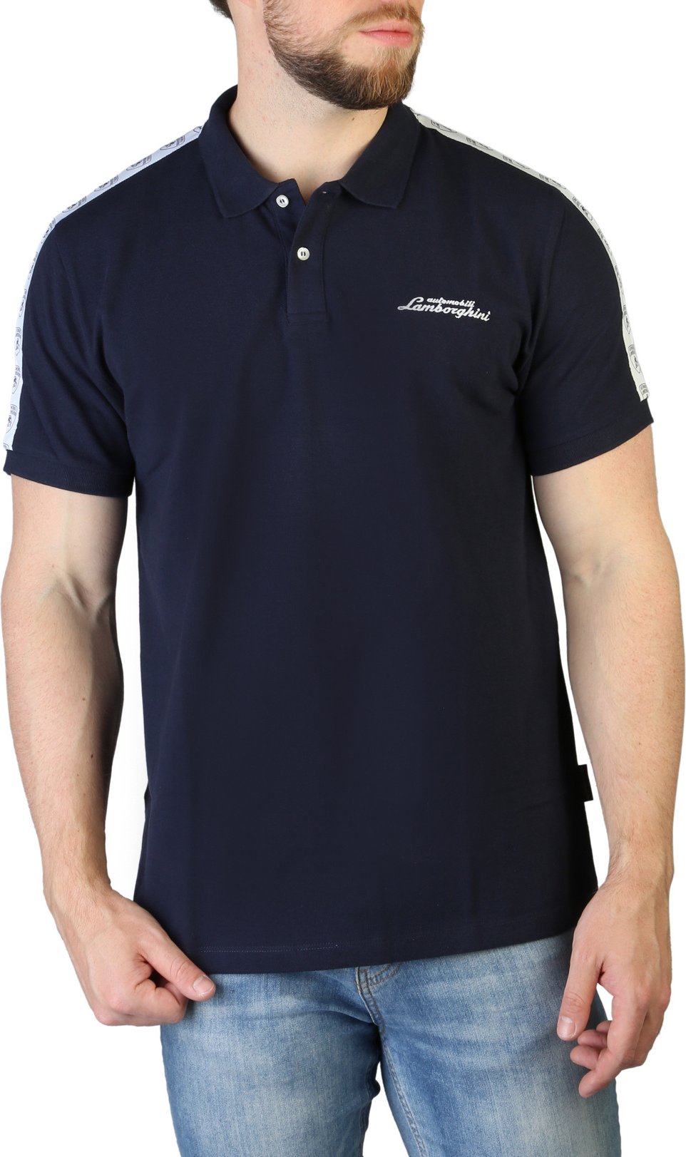 Polohemd mit kurzen Ärmeln und Tape-Details