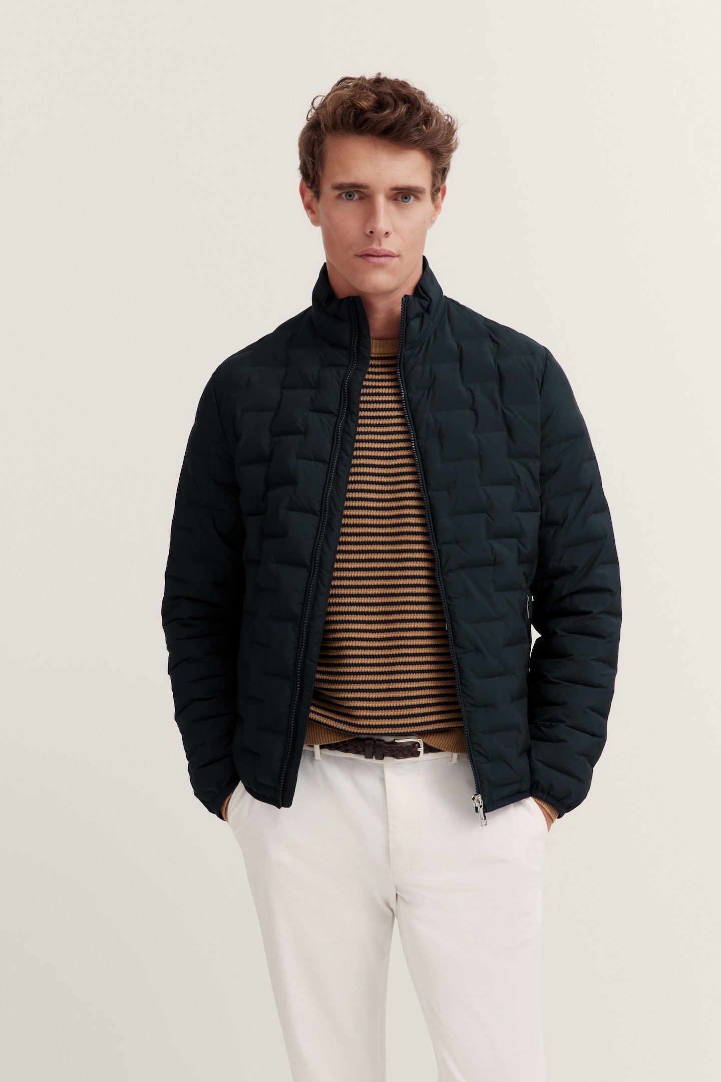 Bugatti Herren Blouson in Steppoptik