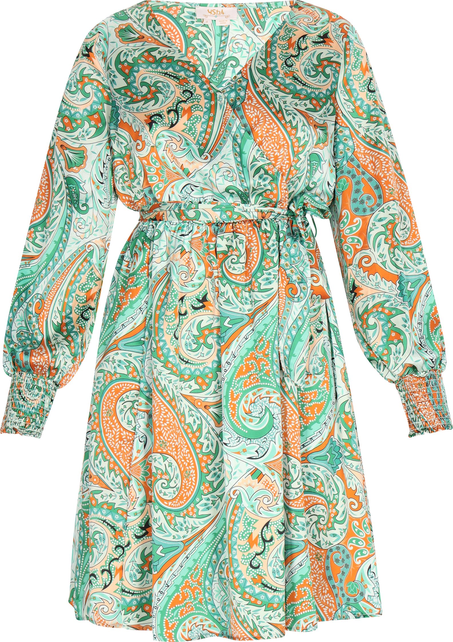 usha Kleid Damen Grün Mehrfarbig