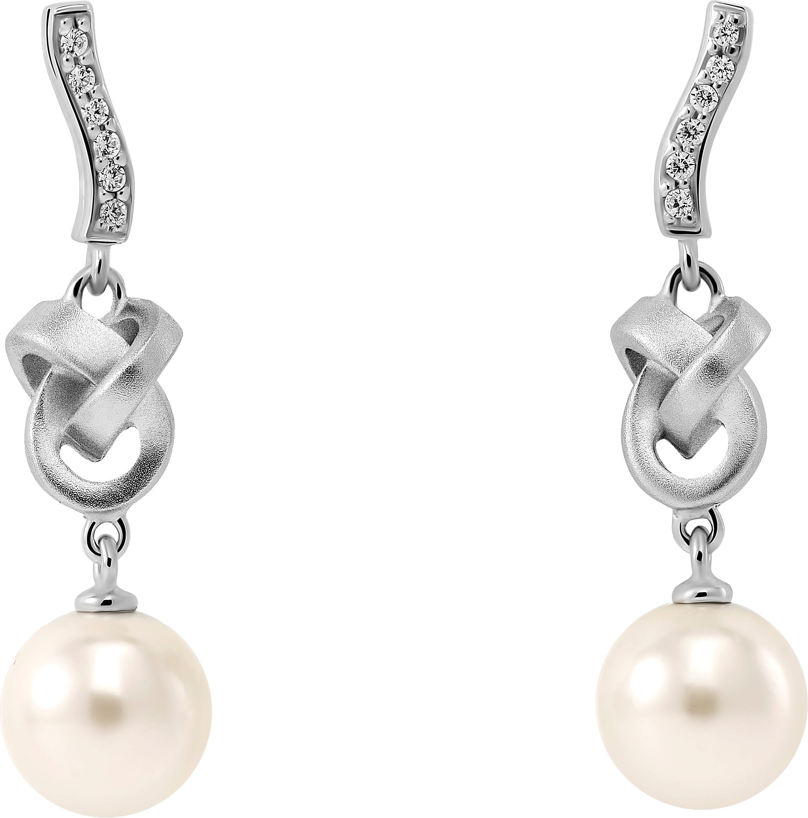 Orphelia 'Clara' Tropfenohrringe aus 925er Sterlingsilber für Damen - Silber ZO-7515