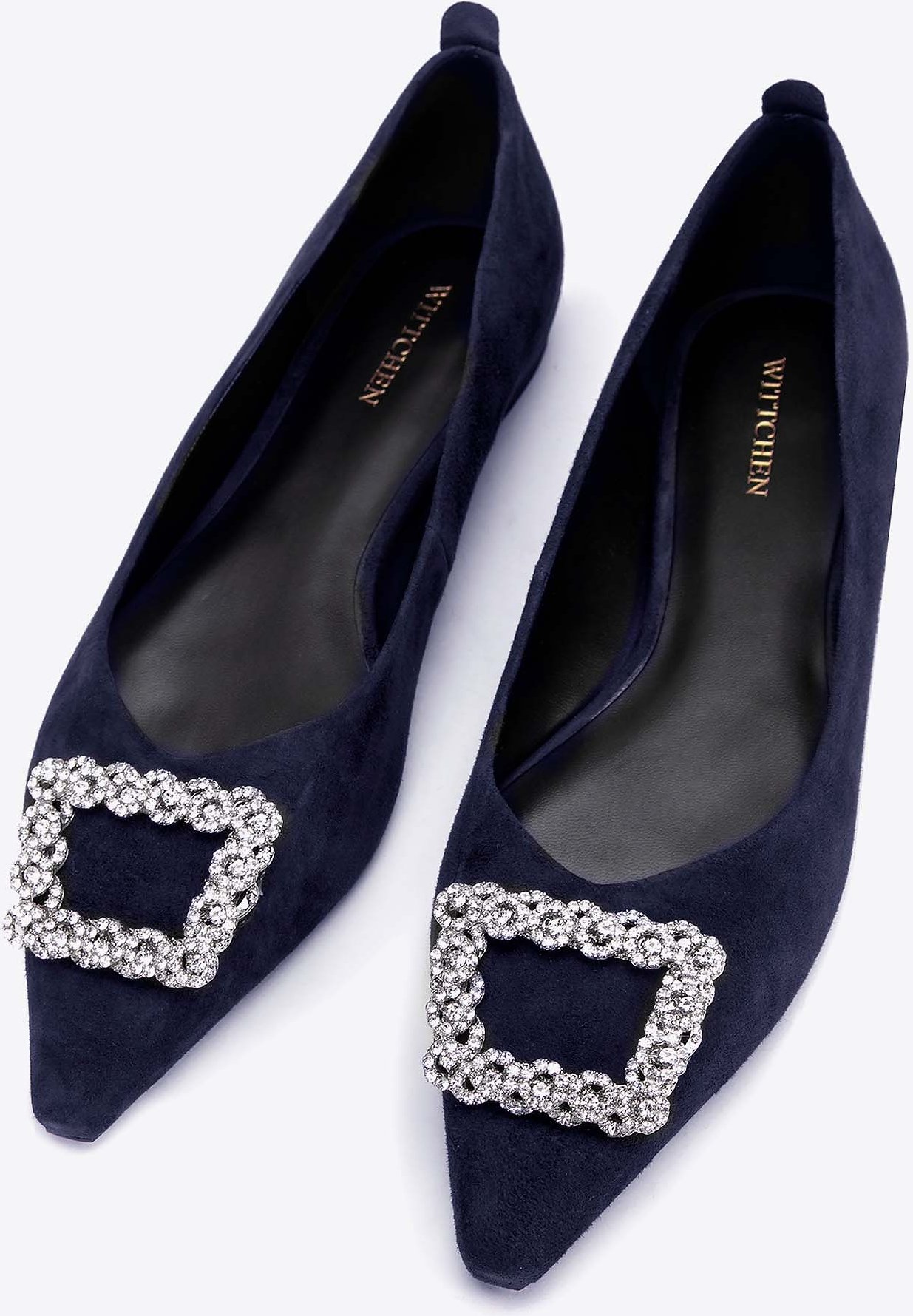 Wittchen Damen-Ballerinas aus Wildleder mit Schnalle