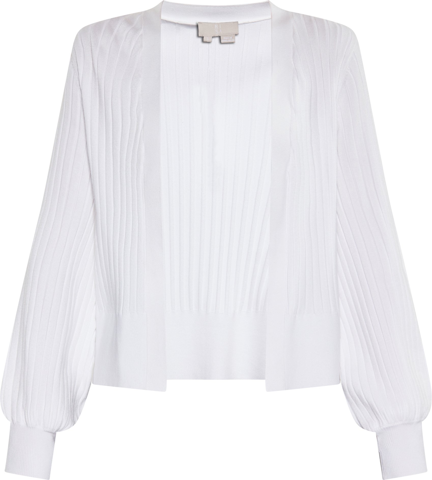 Thumbnail - Dreimaster Strickjacke Frauen weiss