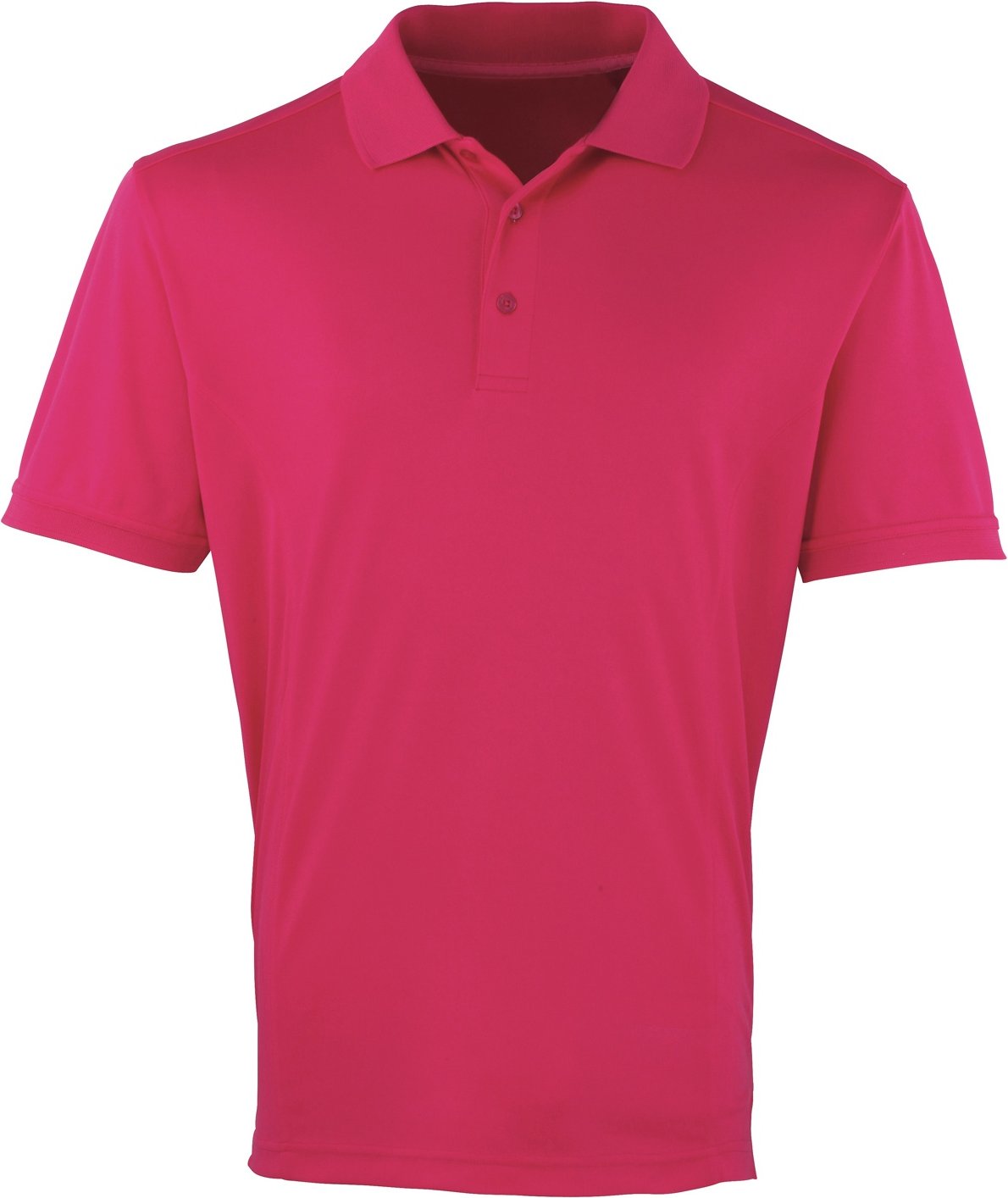Premier Mens Coolchecker Pique Kurzarm-Polo T-Shirt (Hot Pink)