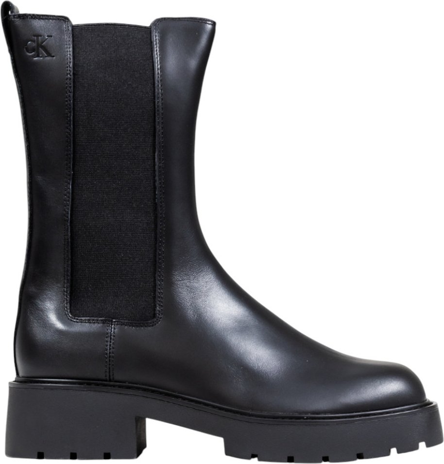 Chelsea-Stiefel mit Lauffläche aus Leder