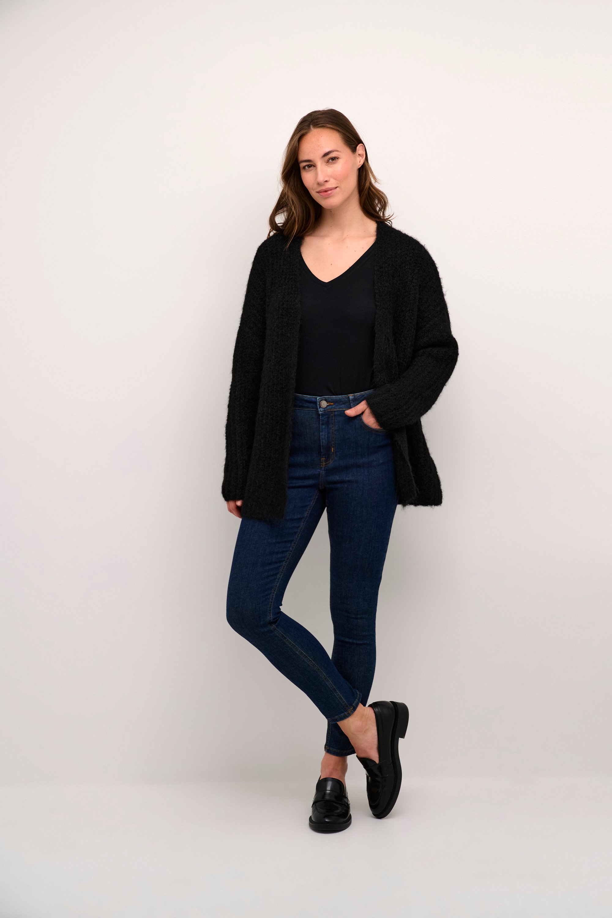 Strickjacke Oversize fit black