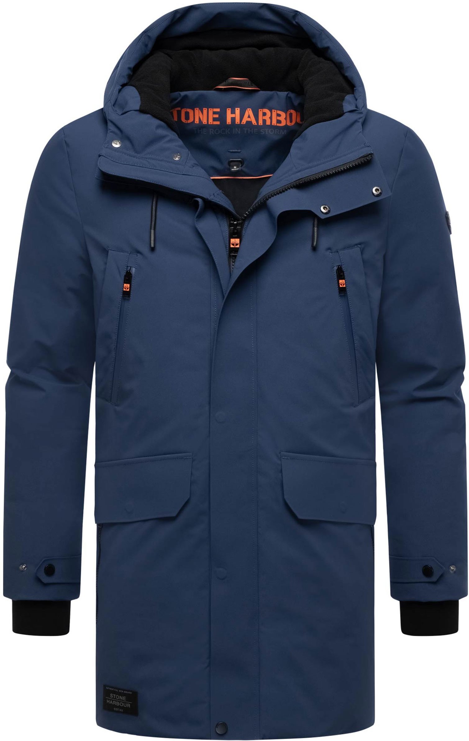 Stone Harbour Herren Winterparka Kitraan mit Magnetverschluss & Fleecefutter