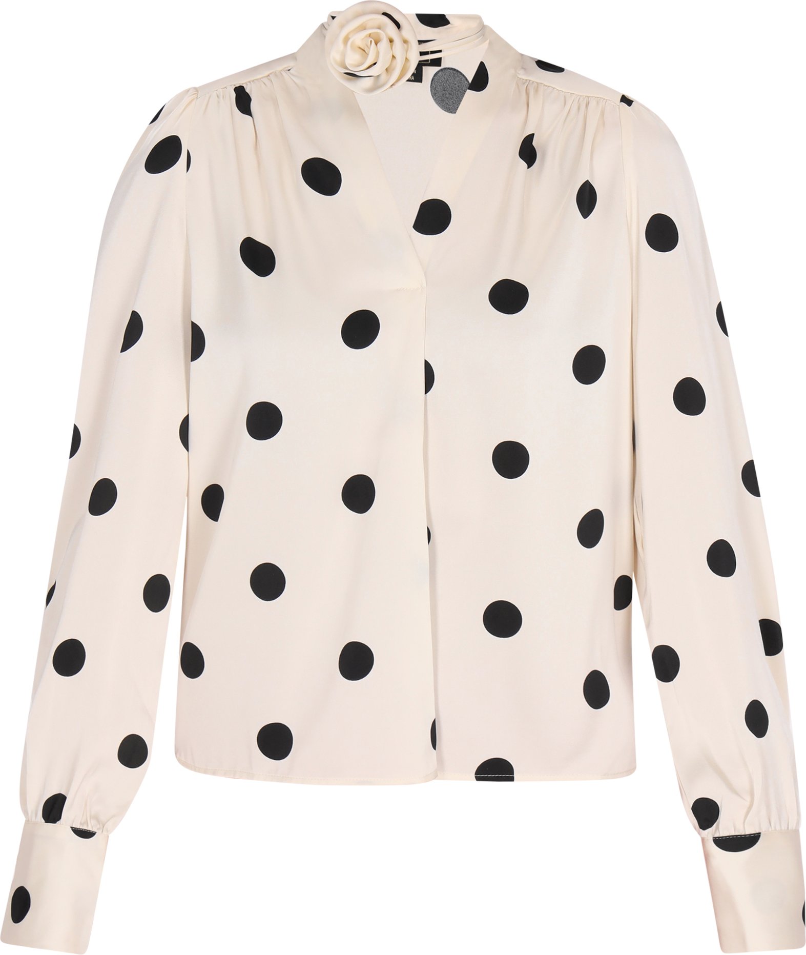 Thumbnail - Faina Bluse Frauen weiß-schwarz