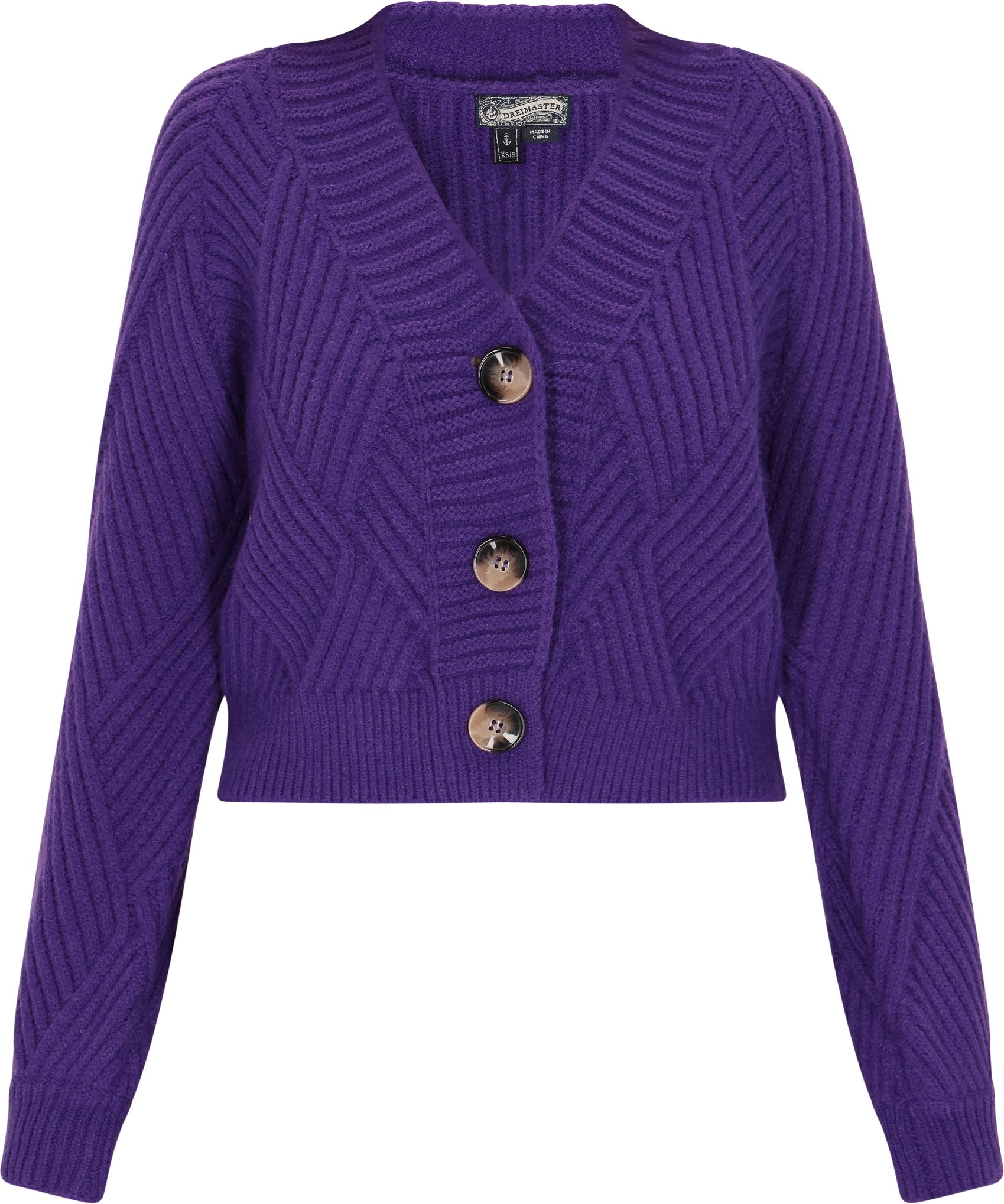 Dreimaster Cardigan Damen Violett