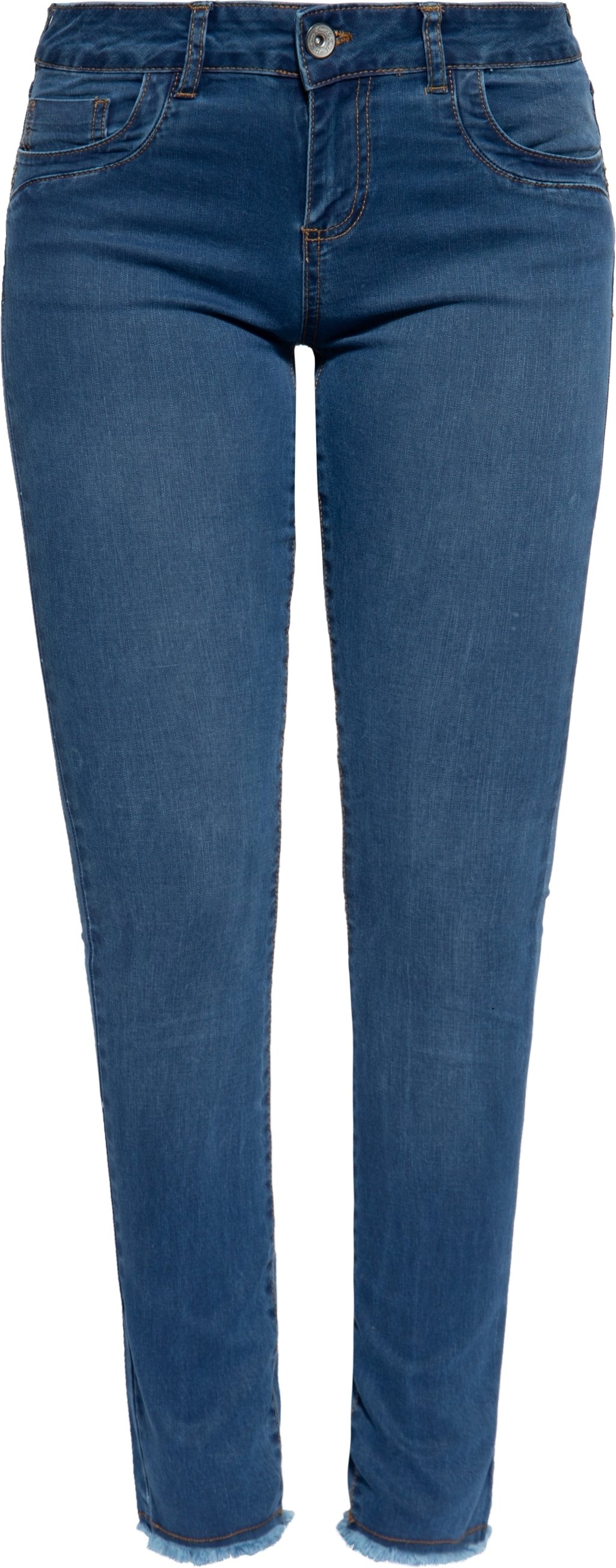 Amor, Truth & Trust Damen Jeanshose Leoni mittelblau