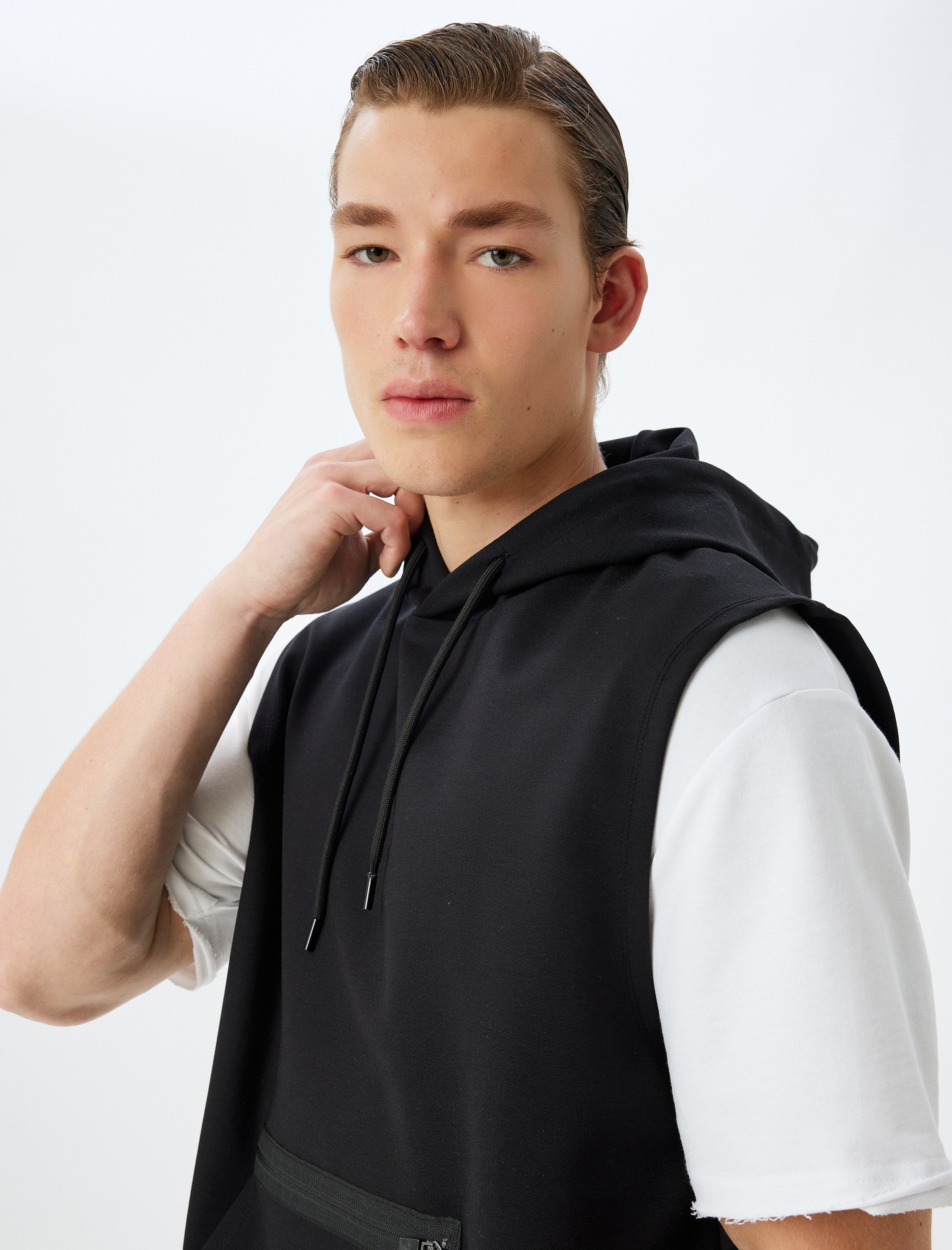 Koton Sweatshirt Kapuzenkragen Mit Reißverschlussdetail Sweatshirt