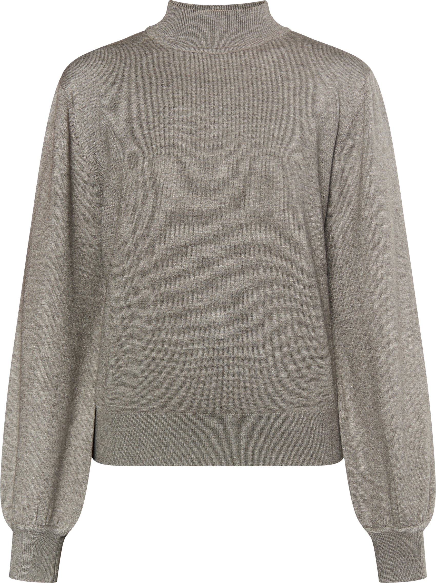Dreimaster Strickpullover Damen grau melange