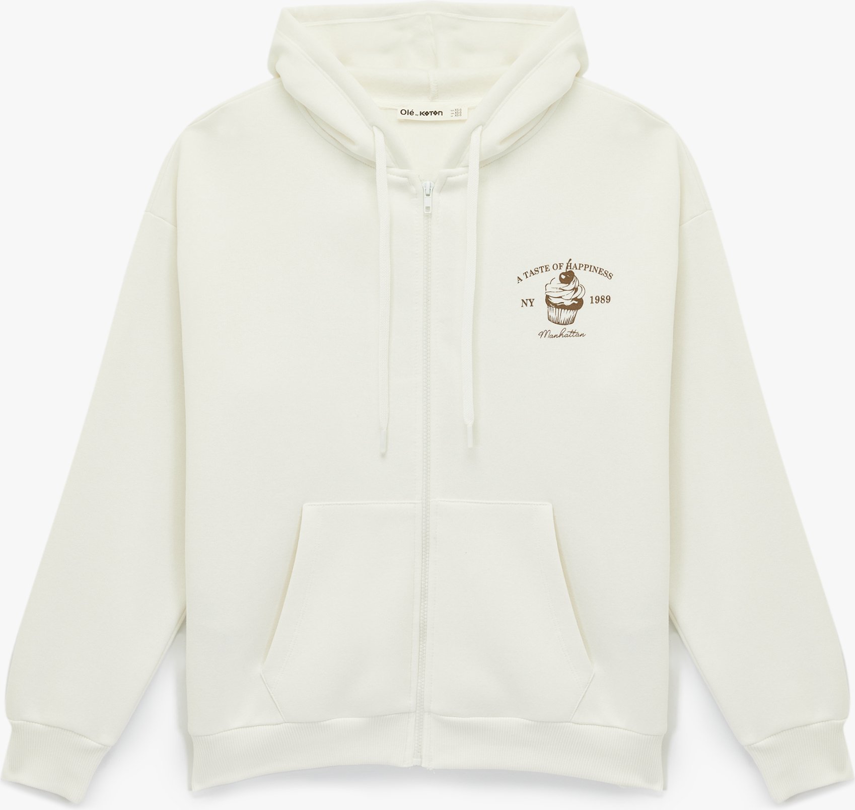 Koton SWEATSHIRTS Baumwoll-Sweatshirt Kapuze Oversize