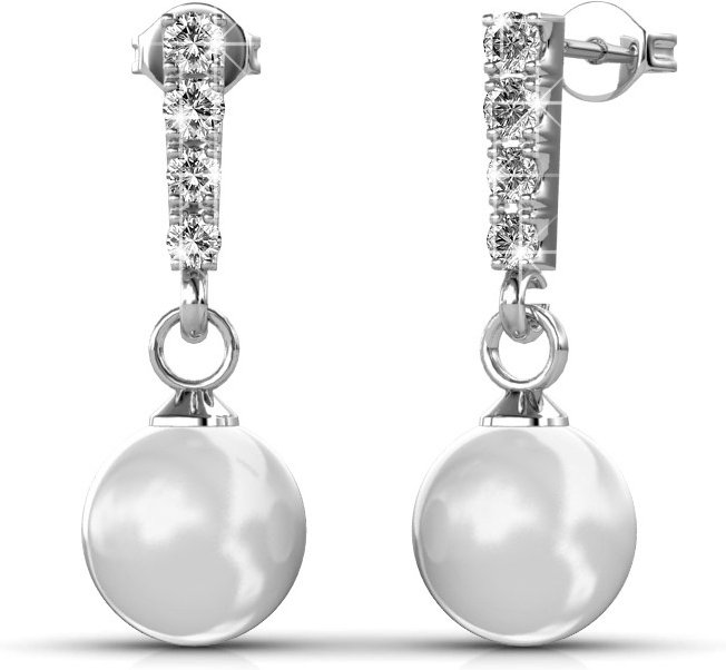 Mercury Ohrringe - Silber und Kristall