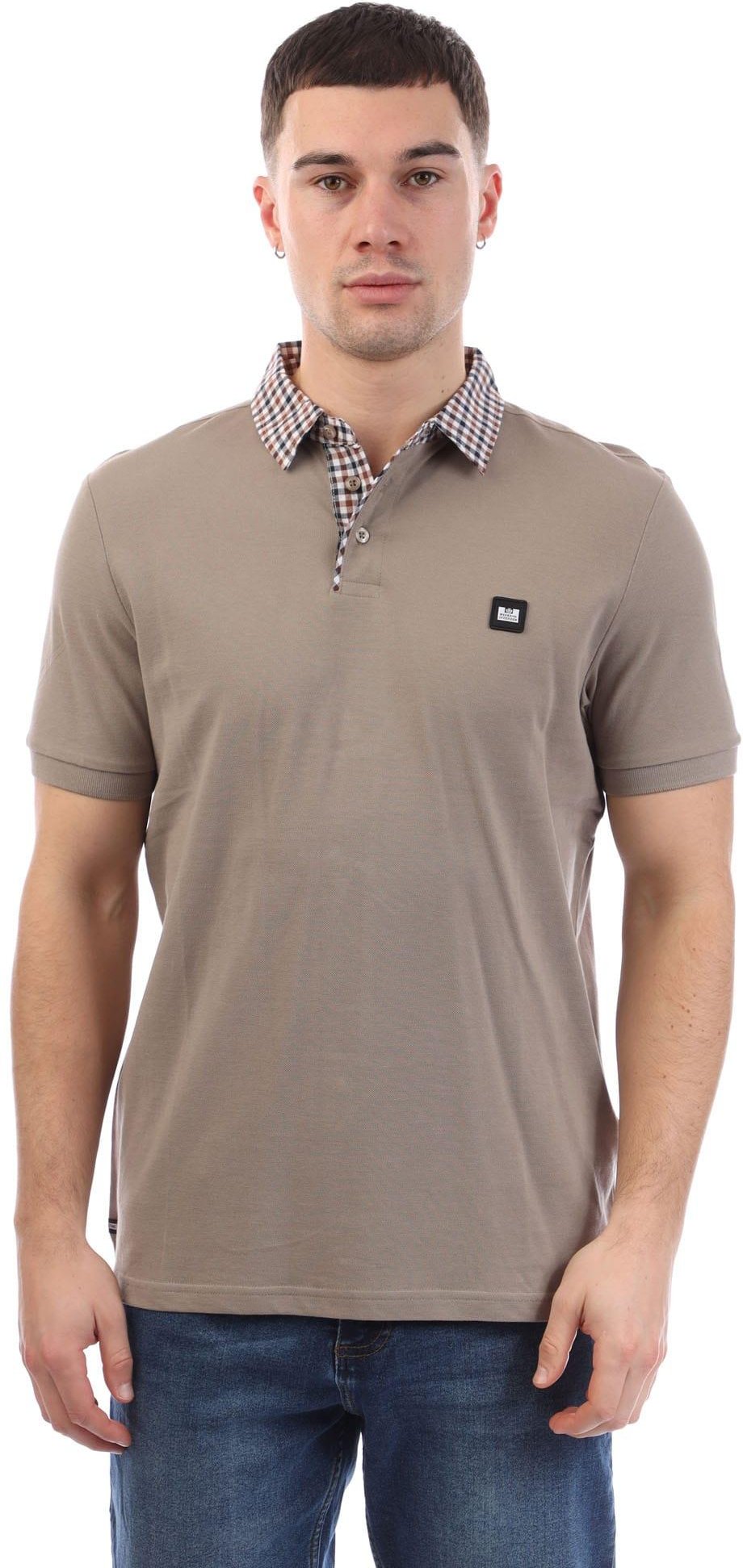 Weekend Offender - "Nicks" Poloshirt für Herren (Steinfarben)